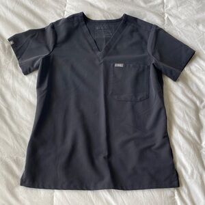 Figs Women’s XS Gray Caterina One Pocket Scrub Top